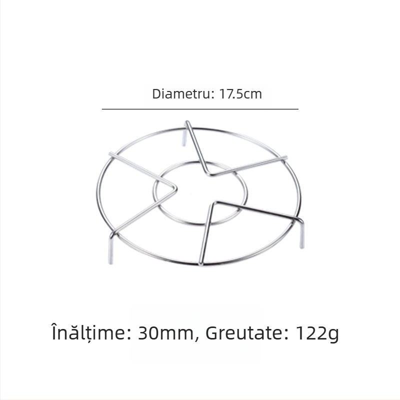 Raft de aburi din oțel inoxidabil 304 pentru oală de gătit cu orez și pentru aburător casnic, suport pentru legume, rezistent la apă, fir de 4,0 mm