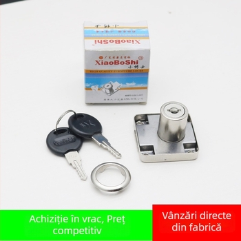 Încuietoare de sertar din aliaj de zinc pentru dulapuri de birou și dulapuri de fișiere, model H09, stil modern minimalist, procesare personalizabilă
