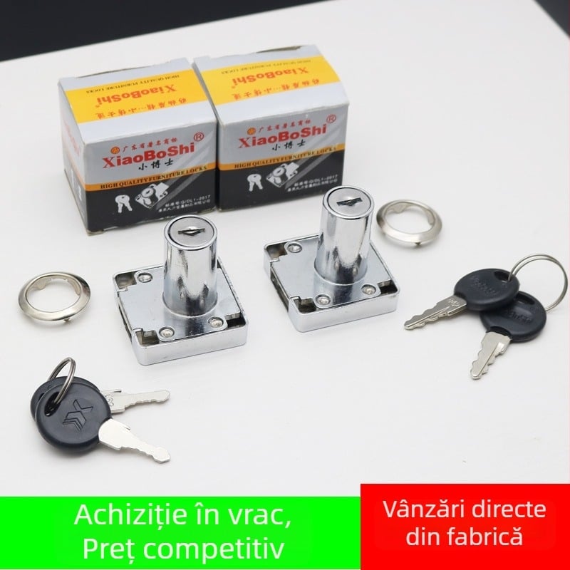 Încuietoare de sertar din aliaj de zinc pentru dulapuri de birou și dulapuri de fișiere, model H09, stil modern minimalist, procesare personalizabilă
