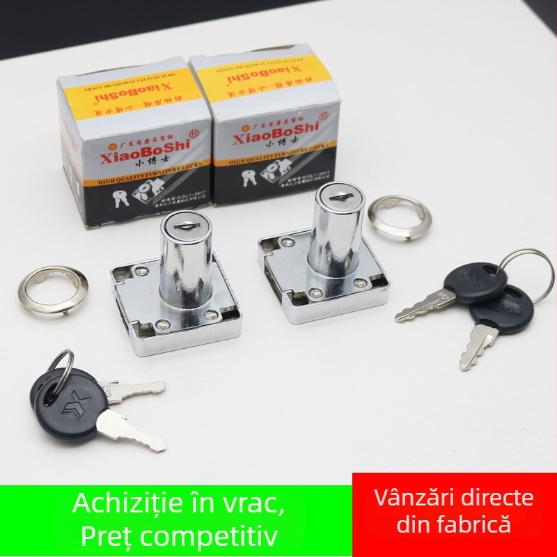 Încuietoare de sertar din aliaj de zinc pentru dulapuri de birou și dulapuri de fișiere, model H09, stil modern minimalist, procesare personalizabilă