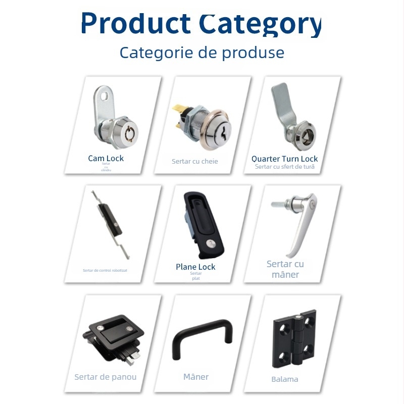 Cam lock mini cu carcasă acrilică, pentru dulapuri de fișiere și dulapuri, încuietoare mecanică OEM