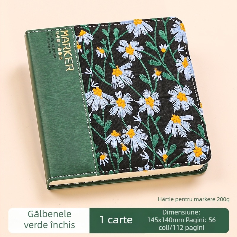 Caiet pentru desen cu markere și acrilic, pagini albe pentru acuarelă, carnet de schițe pentru studenți la artă