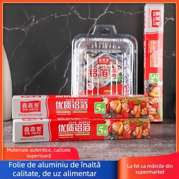 Tăvi de gătit din folie de aluminiu, întărite, pentru cuptor, pătrate și rotunde