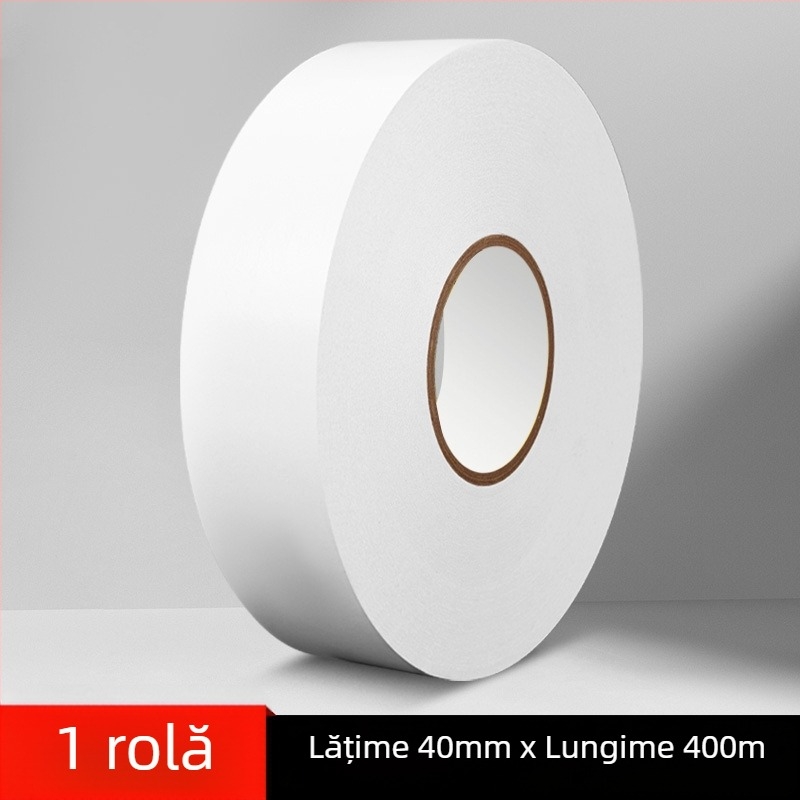 Bandă dublu adezivă, 300 m, transparentă, cu vâscozitate înaltă, ultra-subțire, pentru birou și uz industrial