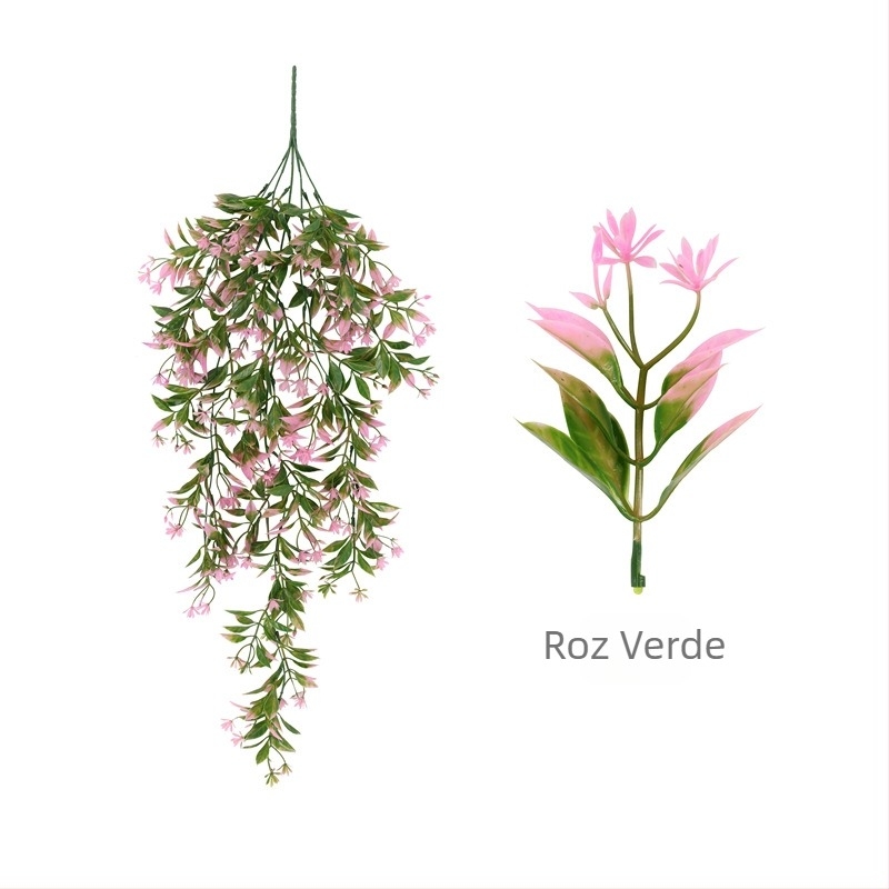 În stoc: viță artificială cu frunze portocalii pentru decor pe perete, buchet din plastic pentru sufragerie