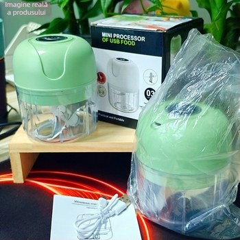 Curățitor electric de usturoi, zdrobitor de usturoi, presă de usturoi, blender mic, mașină de tocat carne.
