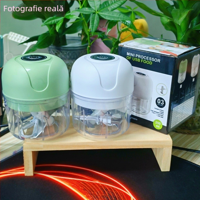 Curățitor electric de usturoi, zdrobitor de usturoi, presă de usturoi, blender mic, mașină de tocat carne.