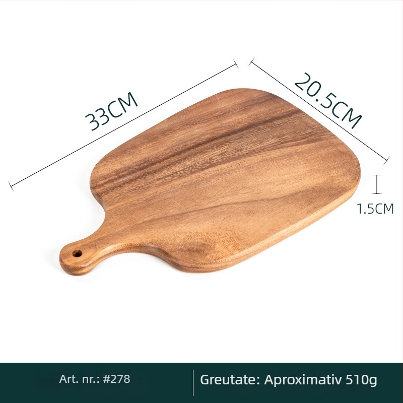 Tocător din lemn pentru bucătărie – placă de tăiere multifuncțională pentru carne, pâine, fructe și pizza