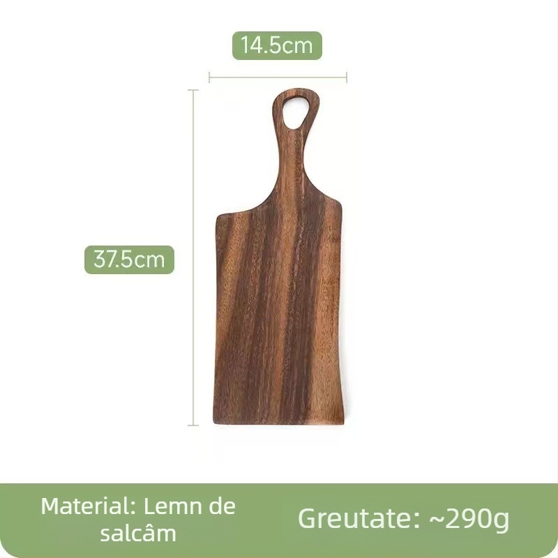 Tocător din lemn pentru bucătărie – placă de tăiere multifuncțională pentru carne, pâine, fructe și pizza