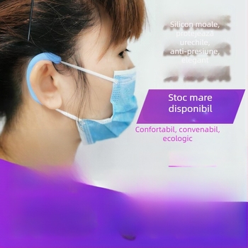 Masca cu agățătoare din silicon moi pentru urechi, protecție împotriva frecării și durerii, accesorii invizibile pentru urechi, reutilizabile, portabile