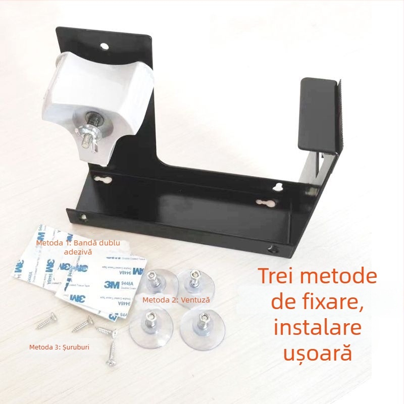 Dispenser de bandă de 5 cm, cu suport transparent, sigilator de cutii și tăietor de bandă