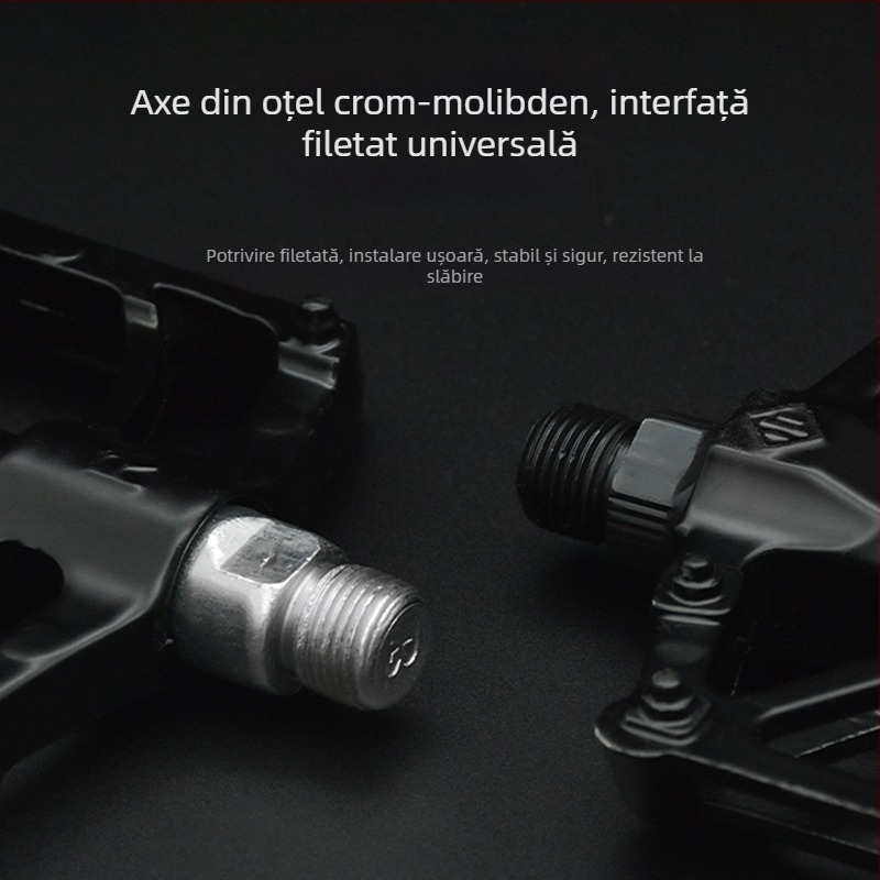 Pedal din aliaj de aluminiu, cu rulmenți, antiderapant, în formă X pentru biciclete electrice și mountain bike