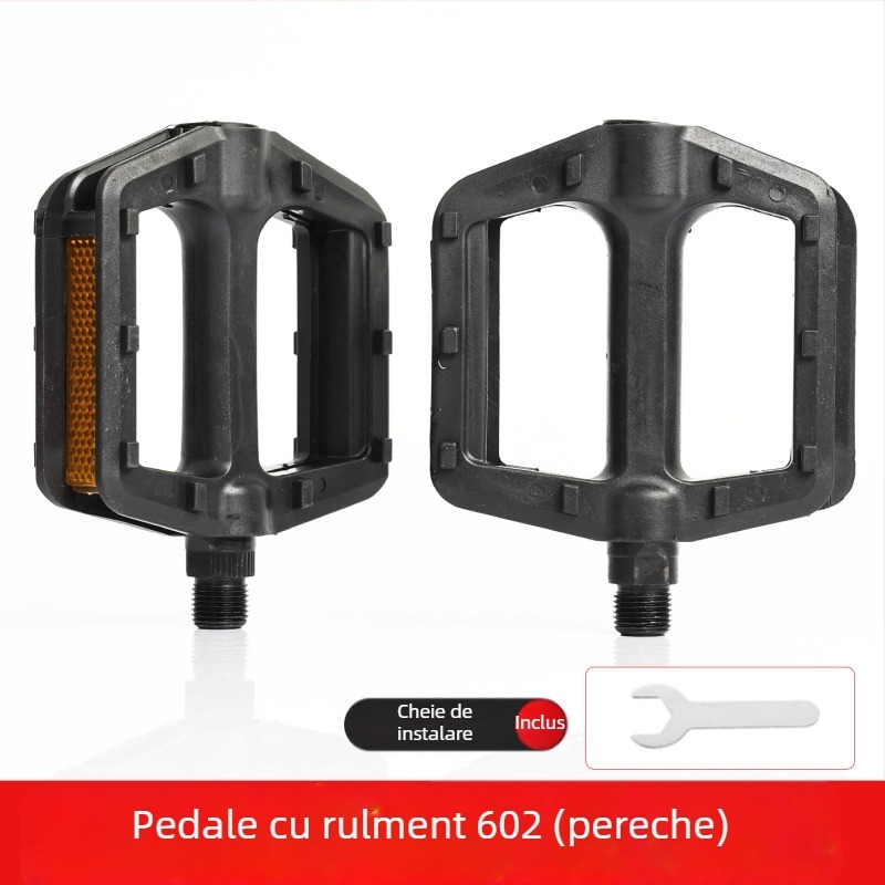 Pedal din aliaj de aluminiu, cu rulmenți, antiderapant, în formă X pentru biciclete electrice și mountain bike