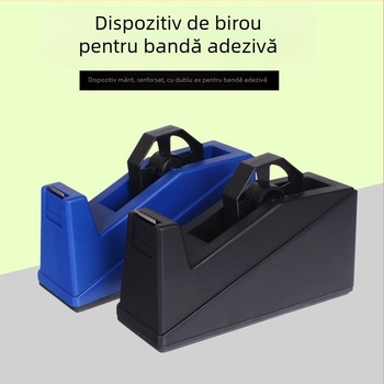 Dispenser transparent pentru bandă de birou, cu cutter pentru bandă adezivă