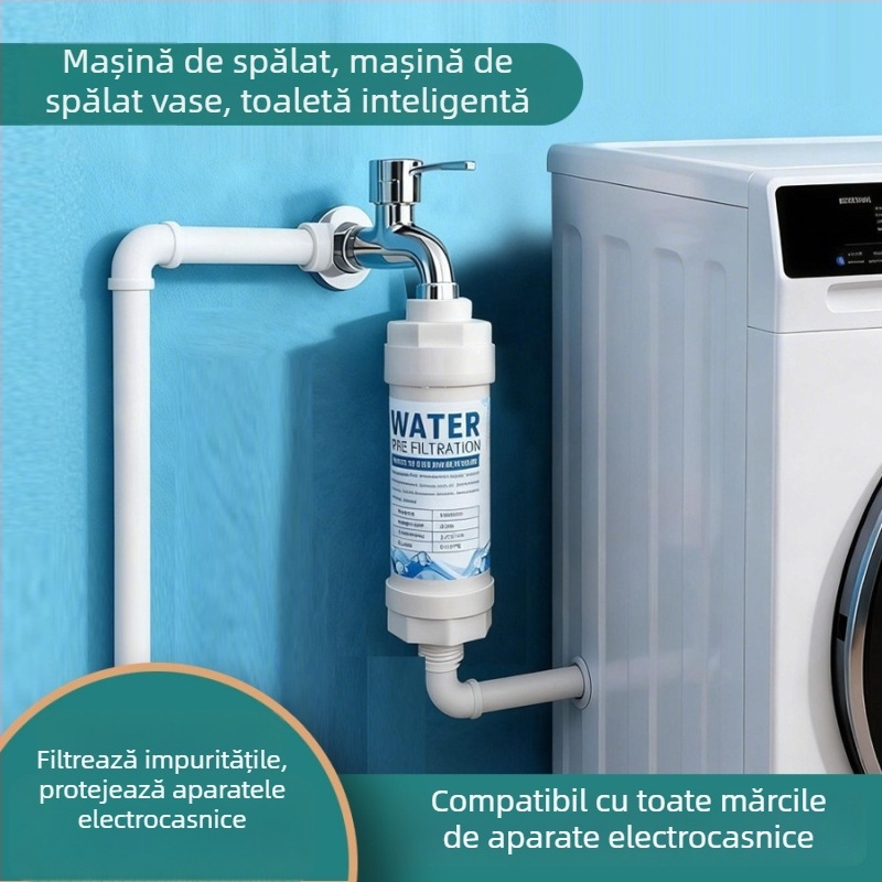 Cartuș de prefiltru pentru apă pentru uz casnic: robinet, boiler, mașină de spălat și capac de toaletă inteligent
