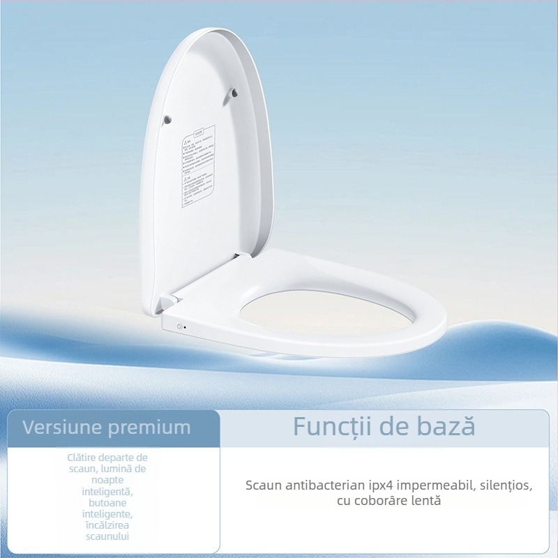Capac de toaletă inteligent cu încălzire la temperatură constantă, pentru uz casnic, retrofit și upgrade Gb1J