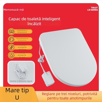 Capac de toaletă cu încălzire controlată a temperaturii, forme U și V (Big U, Big V, Standard U, Standard V), material PP, stil standard/lux