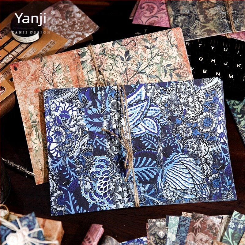 Yanji Baroque Relics Series Hârtie de fundal mare pentru artă retro, jurnal DIY