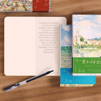 Seria Pocket Museum: pagini interioare goale, opere celebre în stil retro — carnet de notițe portabil