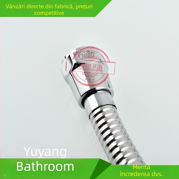 Furtun de duș din oțel inoxidabil 1,5 m cu cap de duș tip ploaie pentru baie