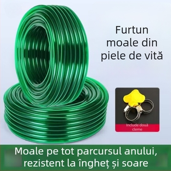 Furtun flexibil de uz casnic, rezistent la îngheț și protecție UV, din cauciuc îngroșat, pentru acvariu, udare și drenaj