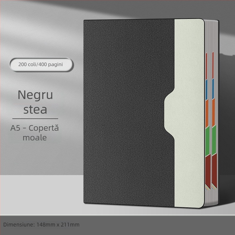 Jurnal de lucru, foarte gros, model nou 2026, stil simplu, planificator multifuncțional pentru studenți, carnet cu note organizate