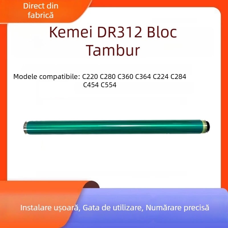 Miezul tamburului fotosensibil pentru Kemei C220, cu 280, 360, 364, 284, 221, 224, 364, 454 – lamă de curățare