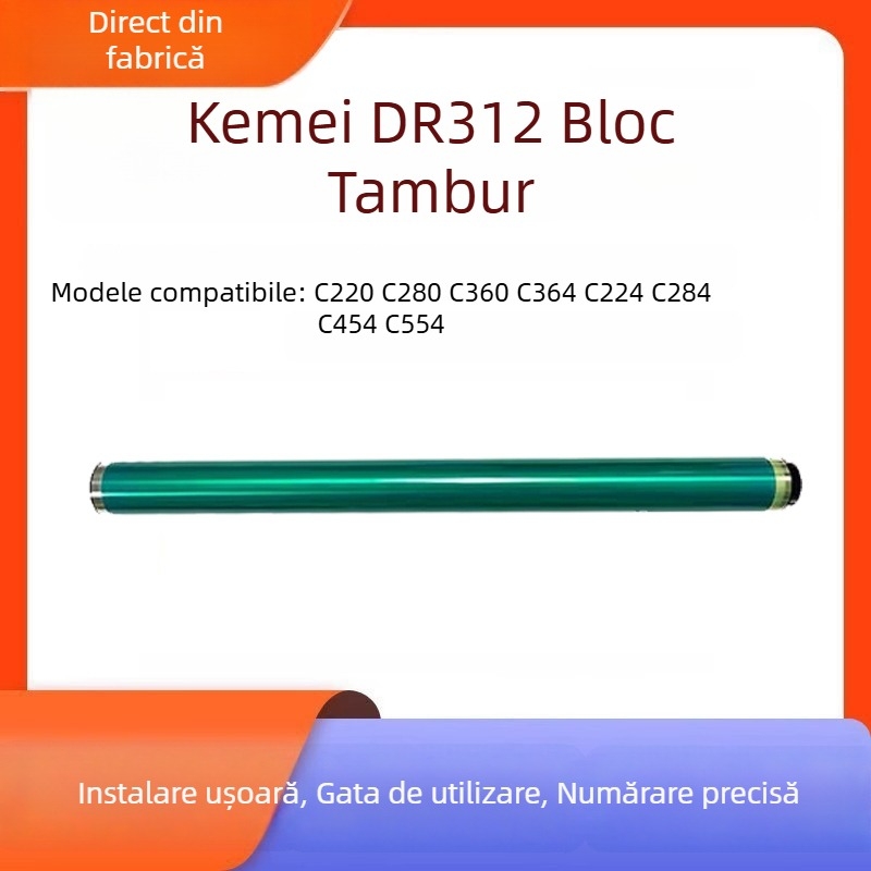 Miezul tamburului fotosensibil pentru Kemei C220, cu 280, 360, 364, 284, 221, 224, 364, 454 – lamă de curățare
