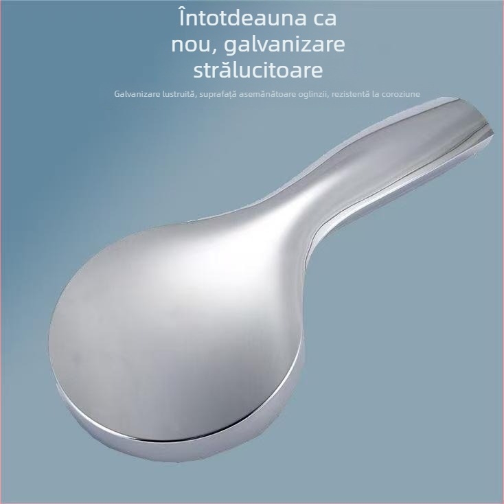 Set duș cu presiune, cap de duș cu găuri mari, din oțel inoxidabil, design modern rotund