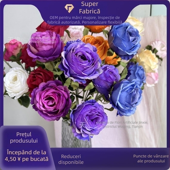 Floare artificială Moon Rose pentru decor de nuntă, decor acasă, decor hotel și recuzită pentru fotografie