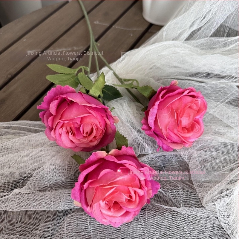 Floare artificială Moon Rose pentru decor de nuntă, decor acasă, decor hotel și recuzită pentru fotografie
