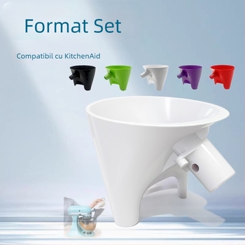 Pâlnie din silicon pentru făină, pentru mixer staționar, compatibil KSM150