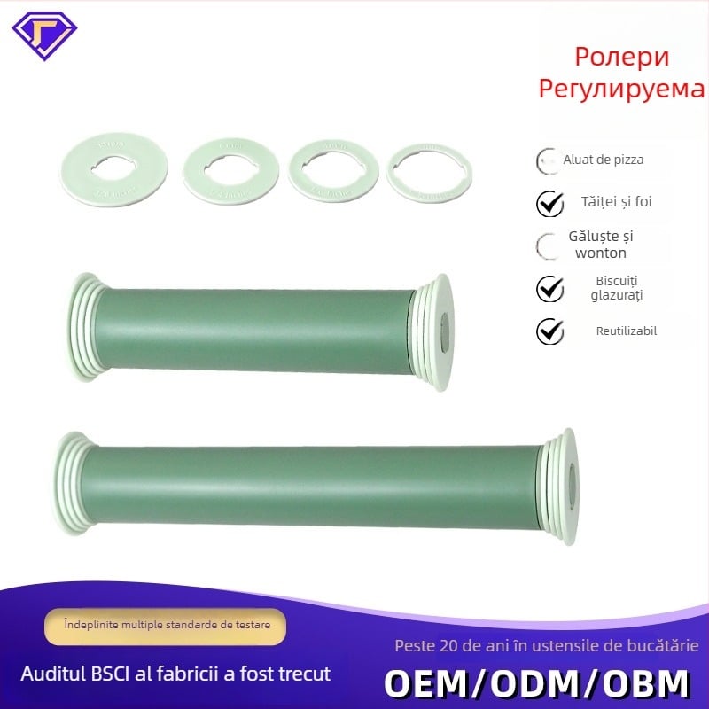 Rulou de bucătărie reglabil din plastic, mâner PP alimentar, pentru uz casnic