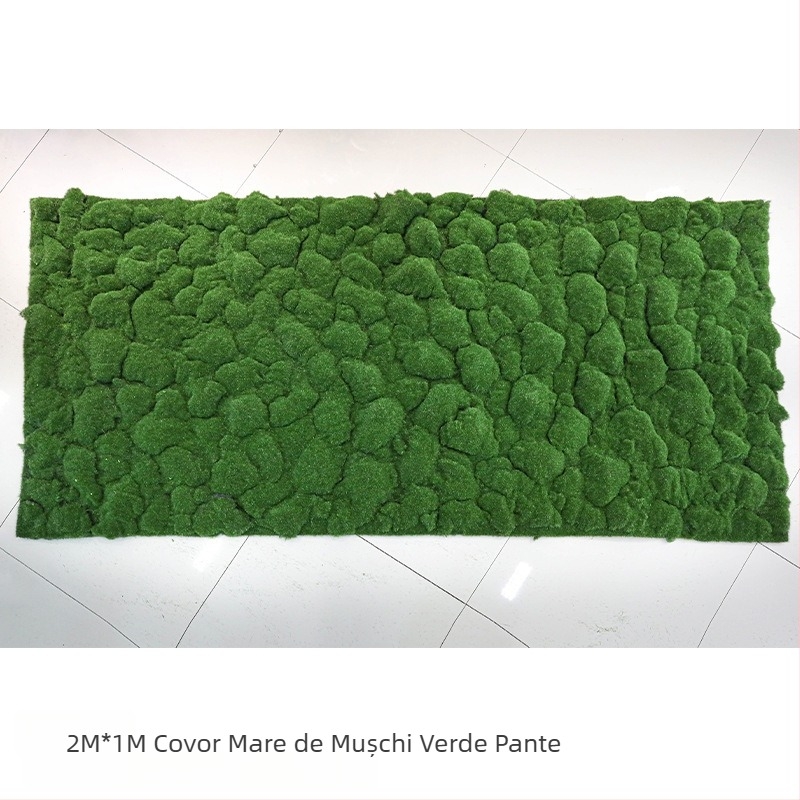 Mușchi artificial și gazon verde pentru decorarea pereților și a vitrinelor
