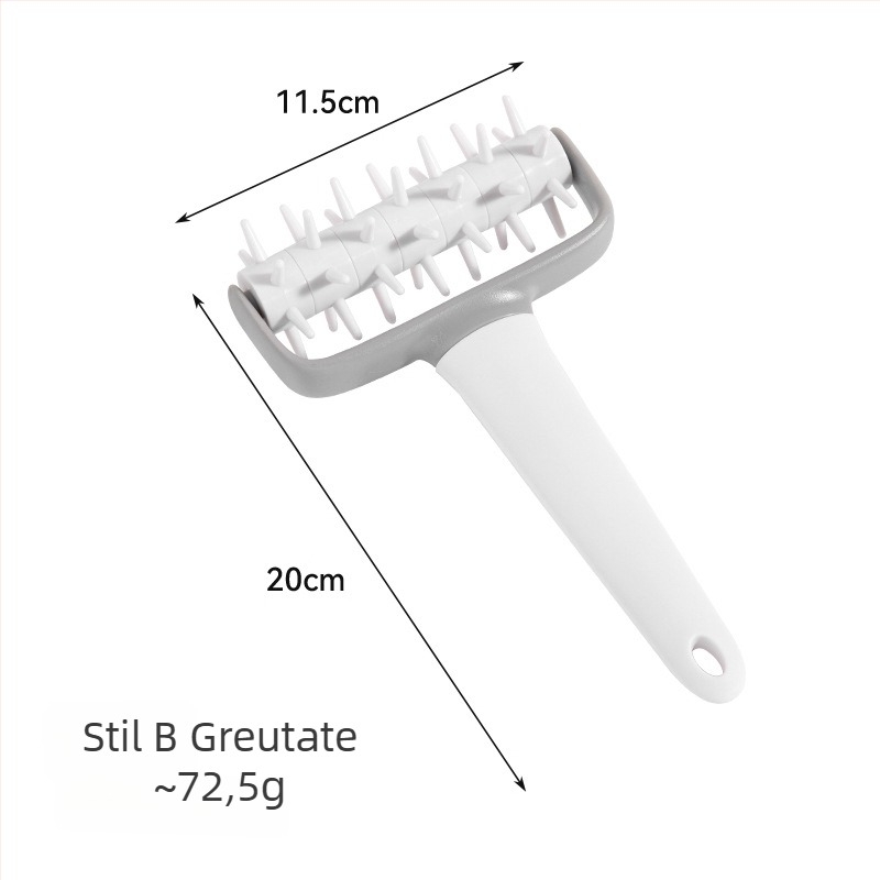 Set creativ de bucătărie din plastic: cuțit cu plasă pentru aluat, role de relief, perforator pentru aluat de plăcintă și rolă pentru pizza – unelte de patiserie