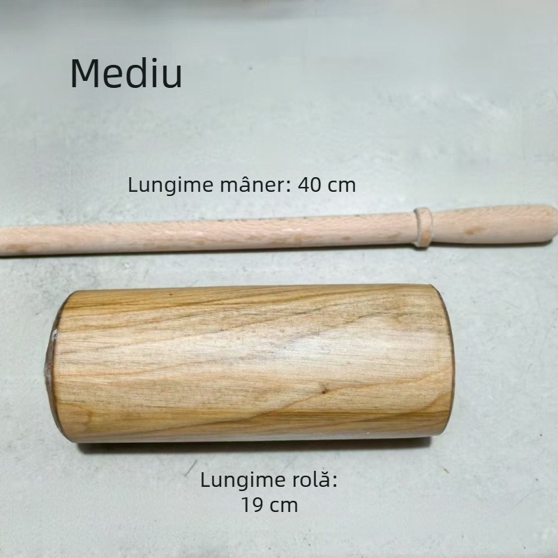 Rolă de aluat din lemn masiv pentru churros și clătite – gătire acasă