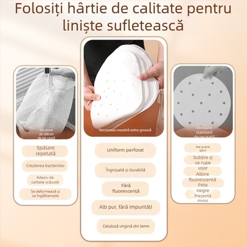 Hârtie pentru aburi alimentare, pentru chifle și mantou, hârtie pătrată pentru aburi, cu strat de silicon, pentru uz casnic