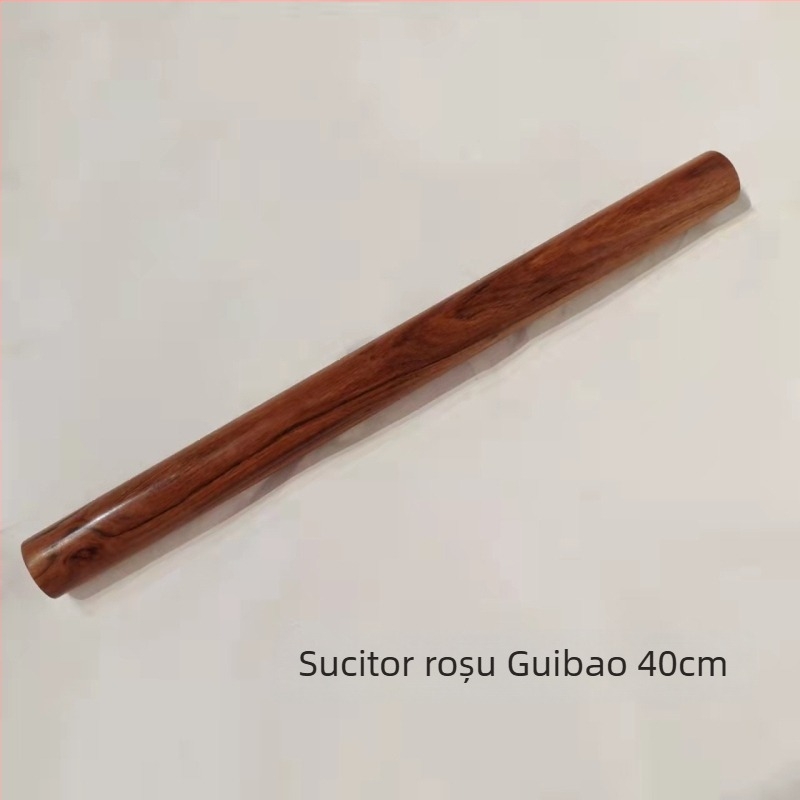 Rulou din lemn cu capete plate, Red Guibao, pentru uz casnic