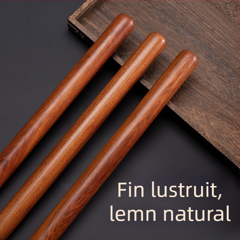 Rolă de bucătărie din lemn solid Huanghuali, pentru uz casnic, în dimensiuni mari și mici, instrument pentru foi de aluat la copt