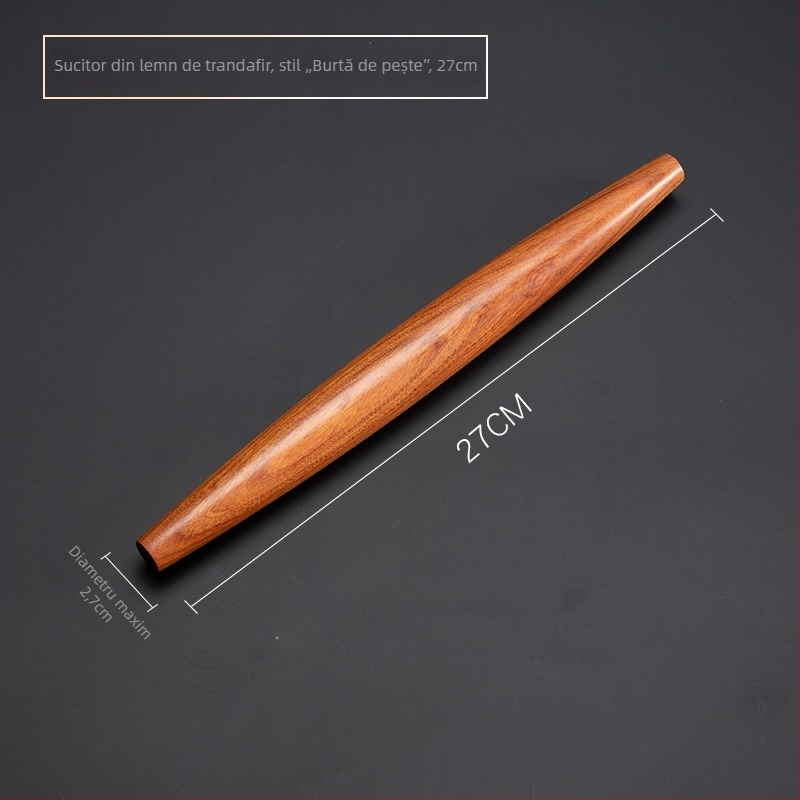 Rolă de bucătărie din lemn solid Huanghuali, pentru uz casnic, în dimensiuni mari și mici, instrument pentru foi de aluat la copt