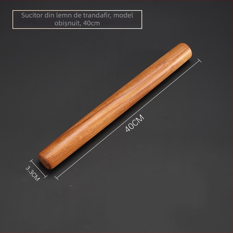 Rolă de bucătărie din lemn solid Huanghuali, pentru uz casnic, în dimensiuni mari și mici, instrument pentru foi de aluat la copt