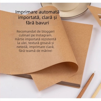 Hârtie Kraft antiulei pentru pui prăjit și cartofi prăjiți, hârtie de copt cu absorbție de ulei, covoraș pentru grătar, hârtie de ambalare a alimentelor pentru uz casnic