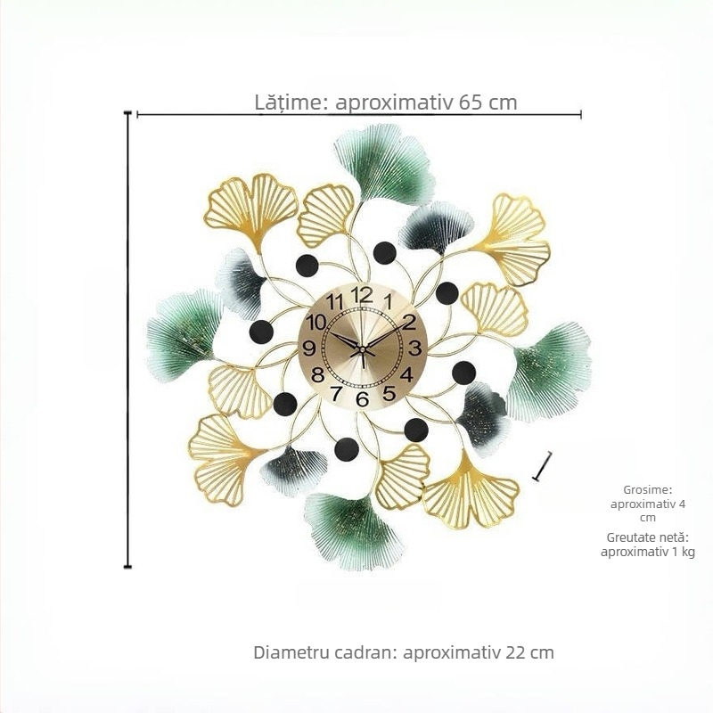 Ceas de perete cu cuarț pentru living, stil Nordic, lux discret, design minimalist, montaj pe perete