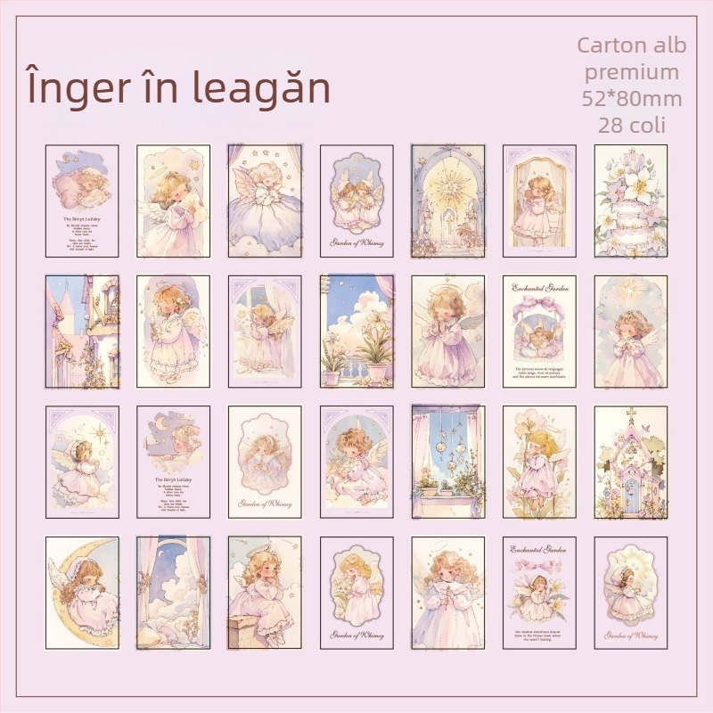 Mr. Paper Lomo Card – Seria Fairy Tale Town: Carte decorativă cu animale drăguțe pentru jurnal și mesaje de amintire pentru elevi