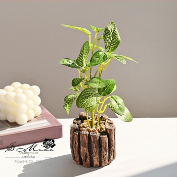 Plante artificiale mini în ghivece, bonsai decorativ pentru casă, accesorii pentru fotografie