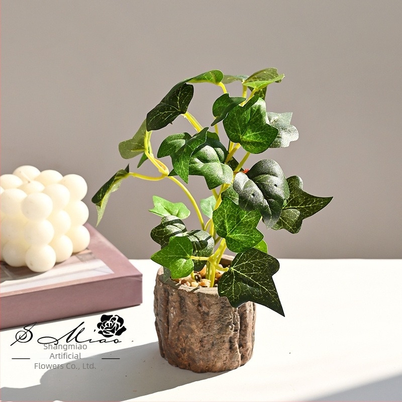 Plante artificiale mini în ghivece, bonsai decorativ pentru casă, accesorii pentru fotografie