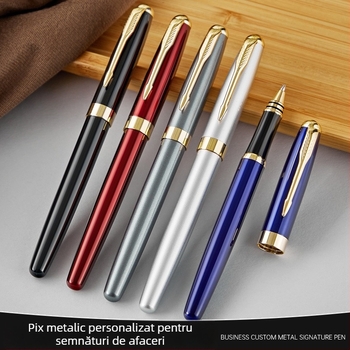 Pix metalic premium pentru întâlniri de afaceri, cu logo laser