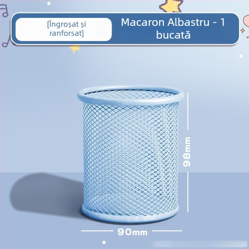 Suport rotativ pentru pixuri și cutie de depozitare – organizator rotund pentru birou, pentru elevi și copii