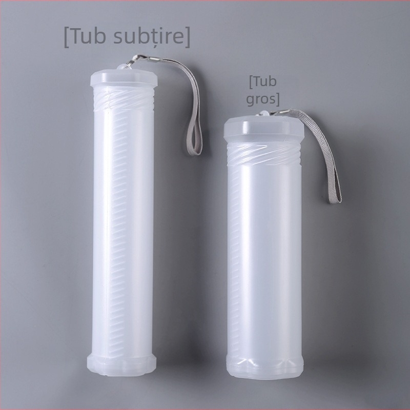 Suport retractabil din plastic transparent pentru creioane și pensule, pentru caligrafie și pictură, tub spiral de depozitare