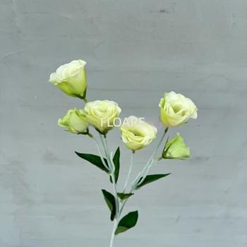 Flori artificiale din velur, 6 capete de lisianthus, accesorii pentru aranjamente de nuntă, viță aromată, decor pentru holul hotelului